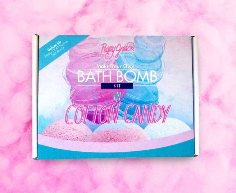 Cotton Candy Bath Bomb Kit - DIY Crafts (Makes 12)