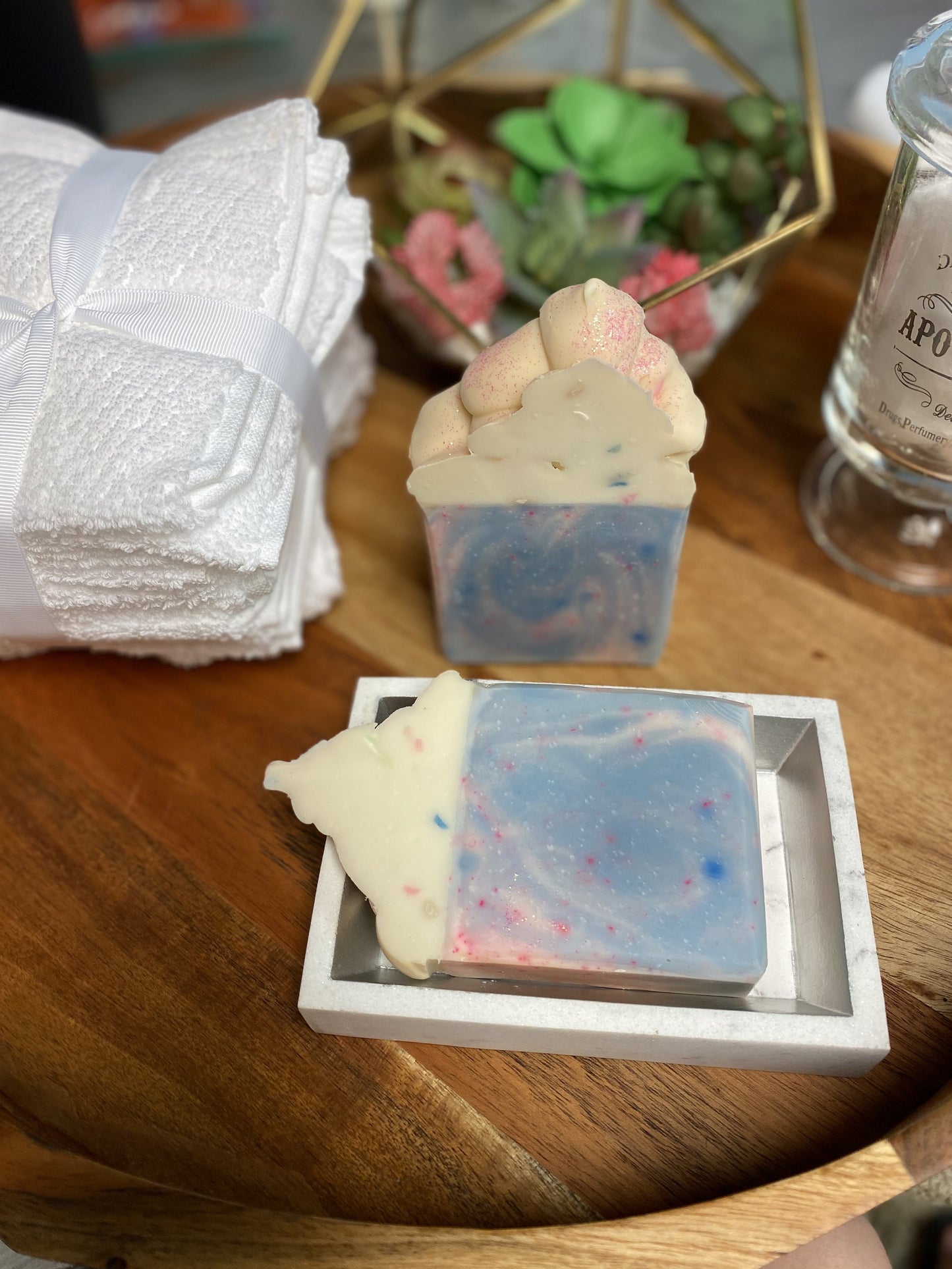 Cotton Candy Scented Cupcake Shaped Soap